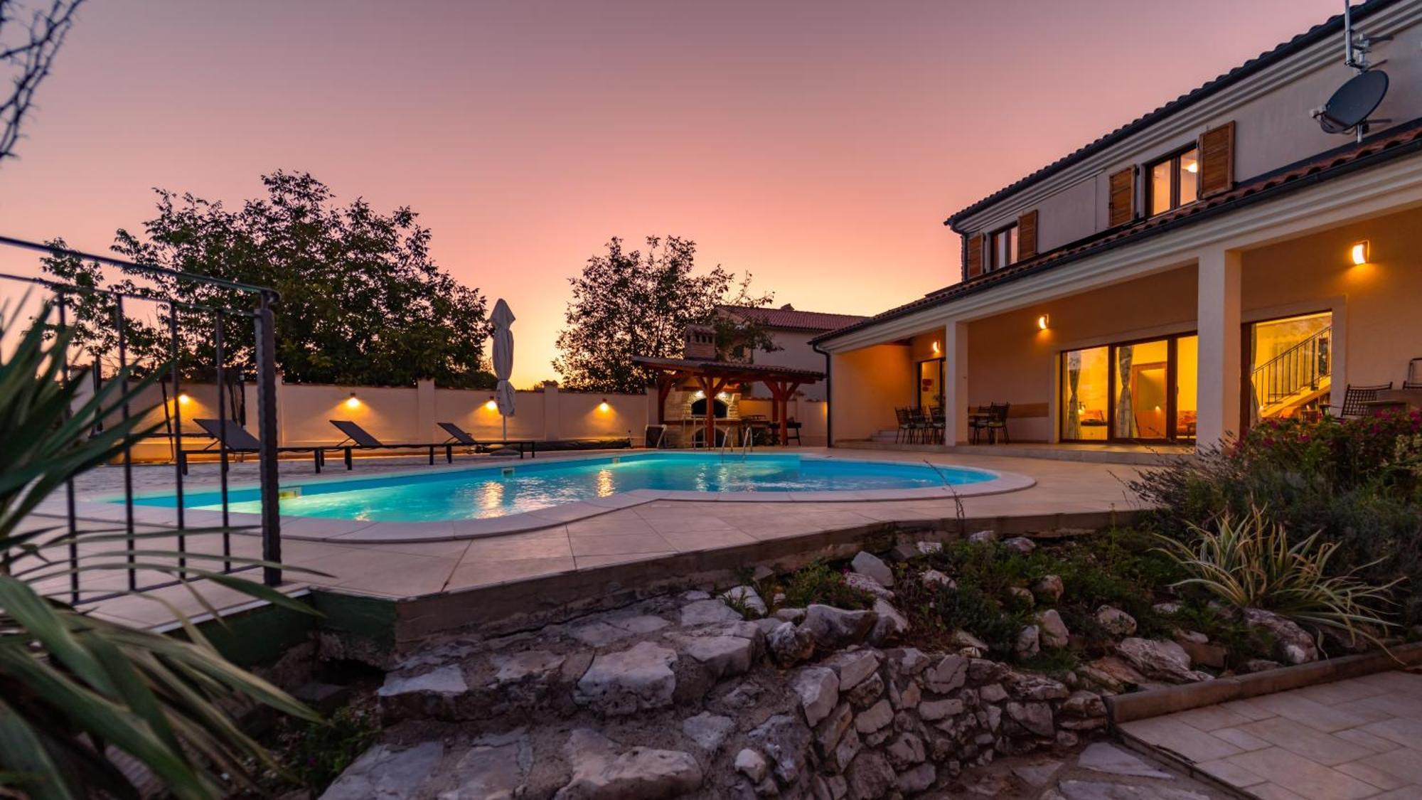 Villa Arton Heated Swimming-Pool Žminj Kültér fotó