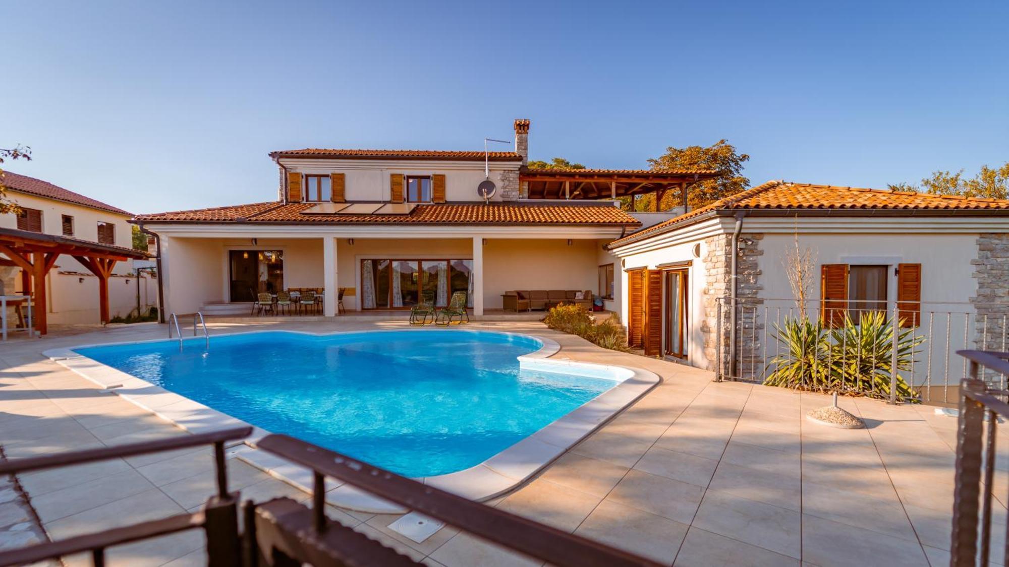 Villa Arton Heated Swimming-Pool Žminj Kültér fotó
